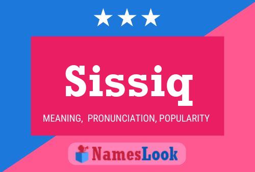 Sissiq Name Poster