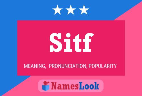 Sitf Name Poster