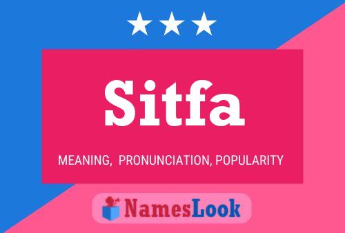 Sitfa Name Poster