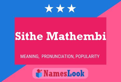 Sithe Mathembi Name Poster