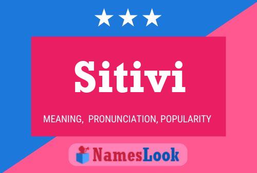 Sitivi Name Poster