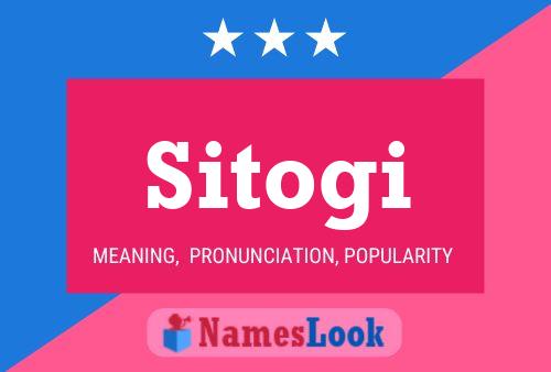 Sitogi Name Poster