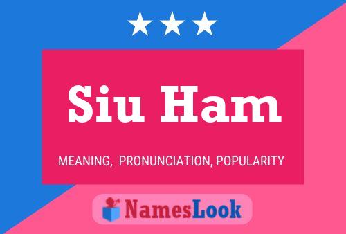 Siu Ham Name Poster