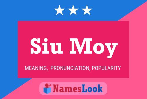 Siu Moy Name Poster