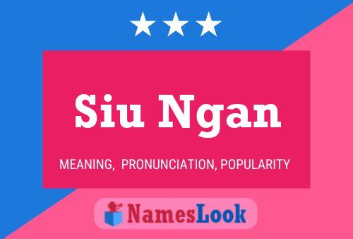 Siu Ngan Name Poster