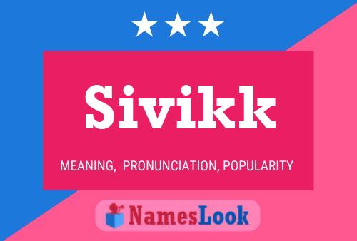 Sivikk Name Poster