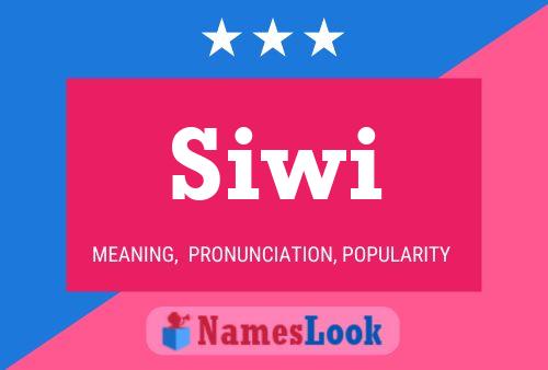 Siwi Name Poster