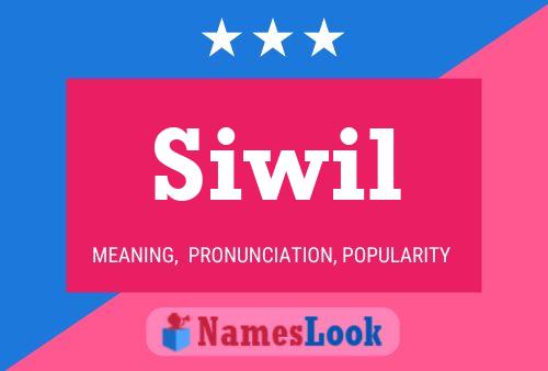 Siwil Name Poster