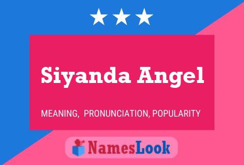 Siyanda Angel Name Poster