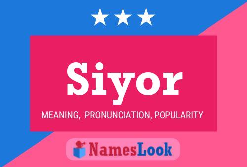 Siyor Name Poster