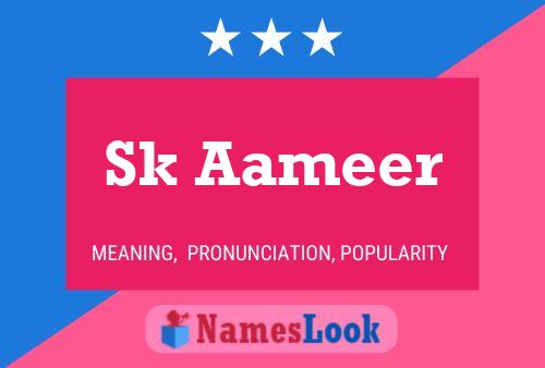 Sk Aameer Name Poster