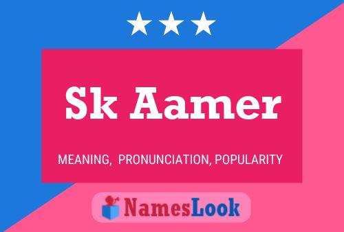 Sk Aamer Name Poster