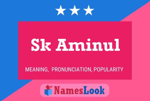 Sk Aminul Name Poster