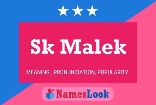 Sk Malek Name Poster