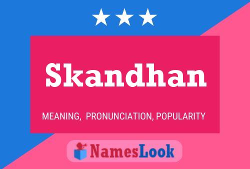 Skandhan Name Poster