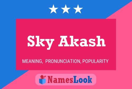 Sky Akash Name Poster