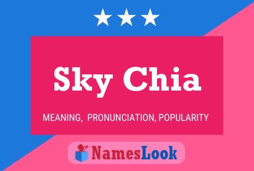 Sky Chia Name Poster