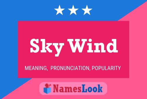 Sky Wind Name Poster