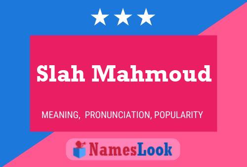 Slah Mahmoud Name Poster