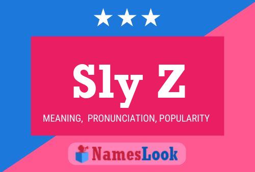 Sly Z Name Poster