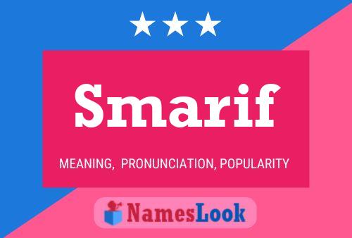 Smarif Name Poster