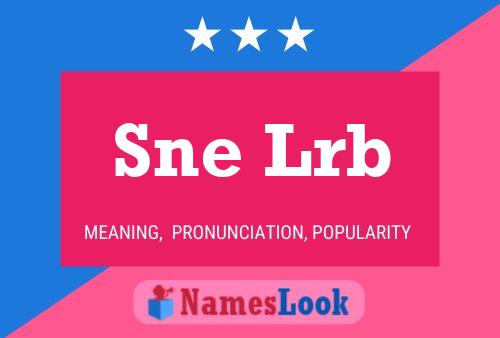 Sne Lrb Name Poster