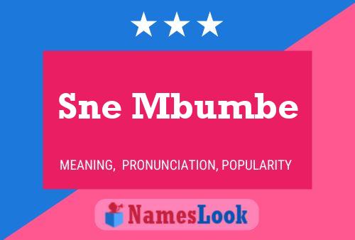 Sne Mbumbe Name Poster