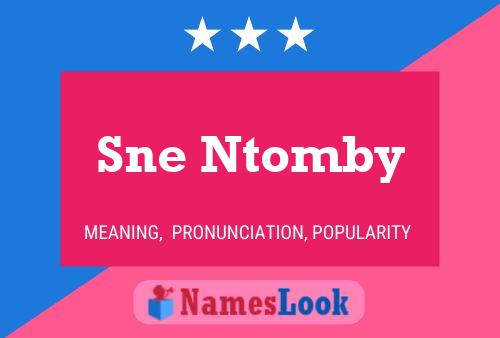 Sne Ntomby Name Poster