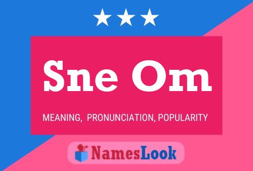 Sne Om Name Poster