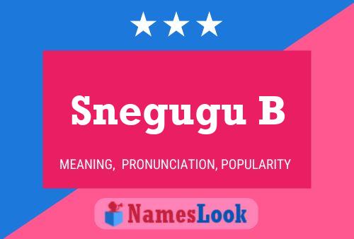 Snegugu B Name Poster