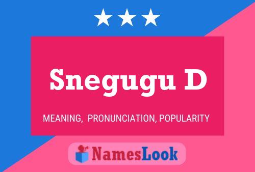 Snegugu D Name Poster