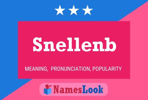 Snellenb Name Poster