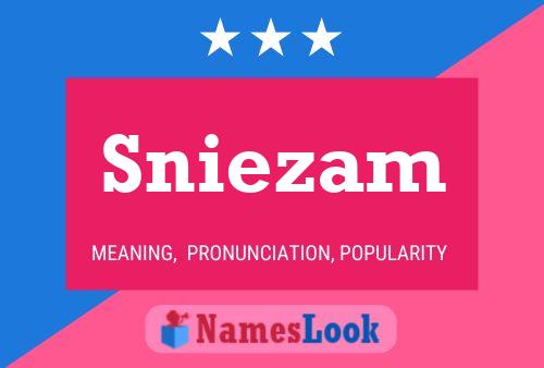 Sniezam Name Poster