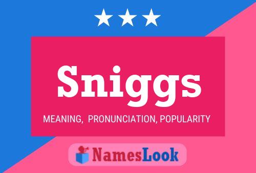 Sniggs Name Poster