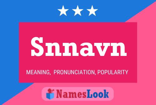 Snnavn Name Poster