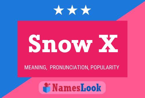 Snow X Name Poster