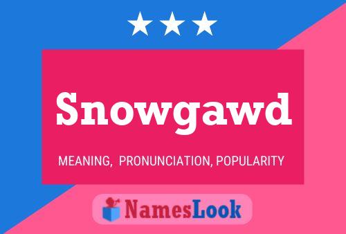 Snowgawd Name Poster