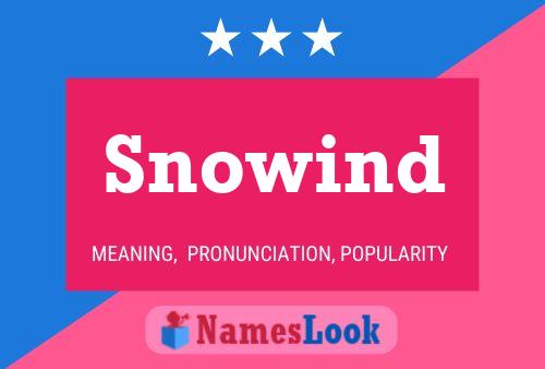 Snowind Name Poster