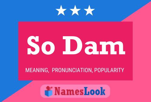 So Dam Name Poster