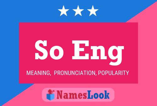 So Eng Name Poster