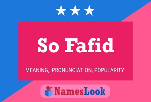 So Fafid Name Poster