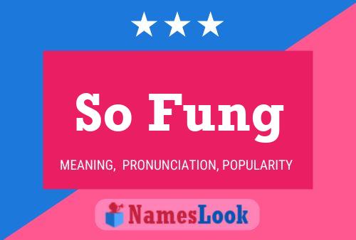 So Fung Name Poster