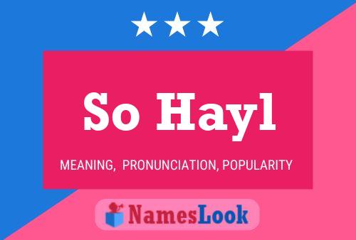 So Hayl Name Poster