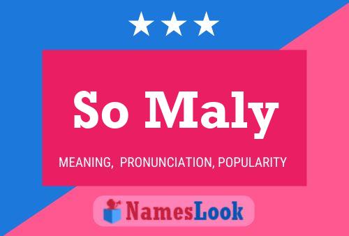 So Maly Name Poster