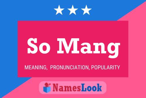 So Mang Name Poster