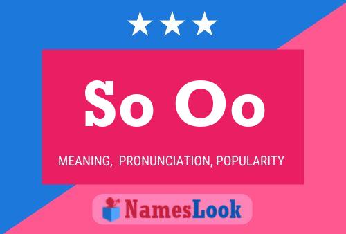 So Oo Name Poster