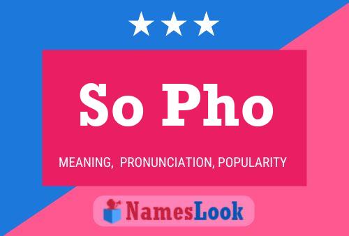 So Pho Name Poster