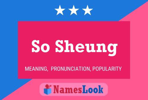 So Sheung Name Poster