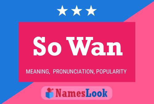 So Wan Name Poster