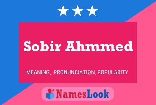 Sobir Ahmmed Name Poster